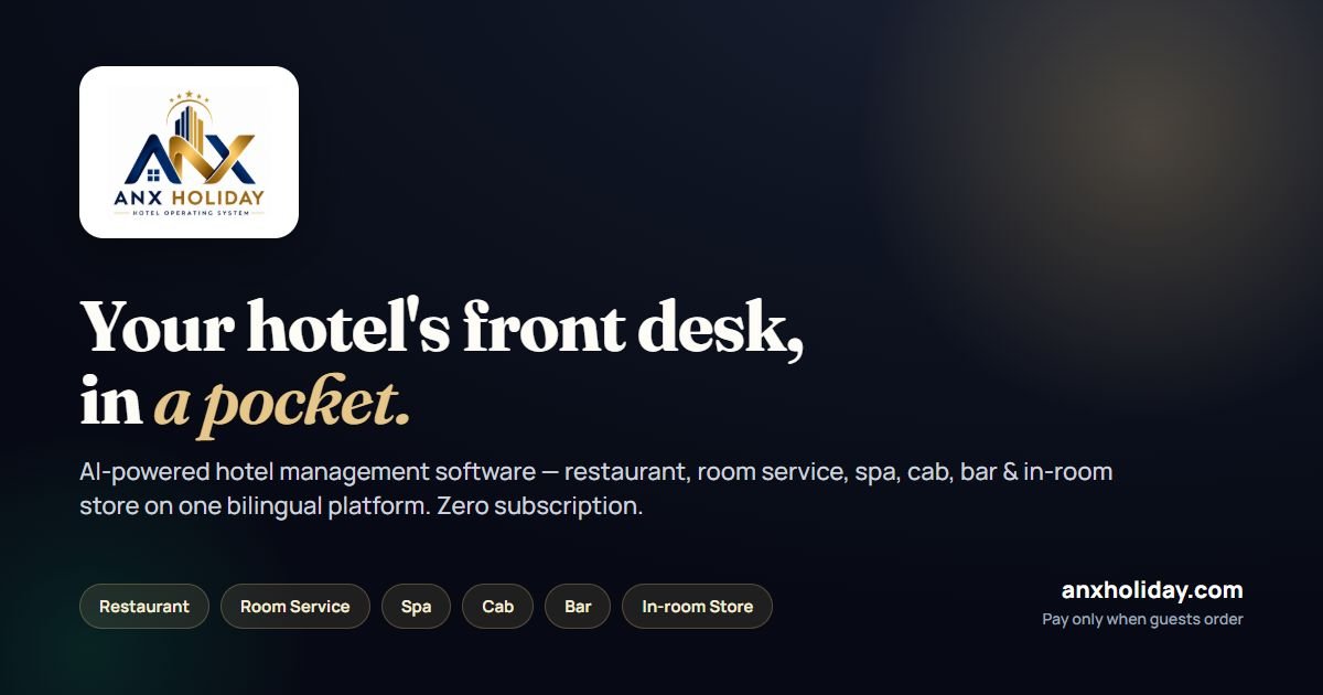 Front Office Services Module Hotel PMS & Channel Manager Pricing in India | ANX Holiday
